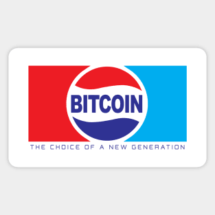 Bitcoin - The Choice of a New Generation Sticker